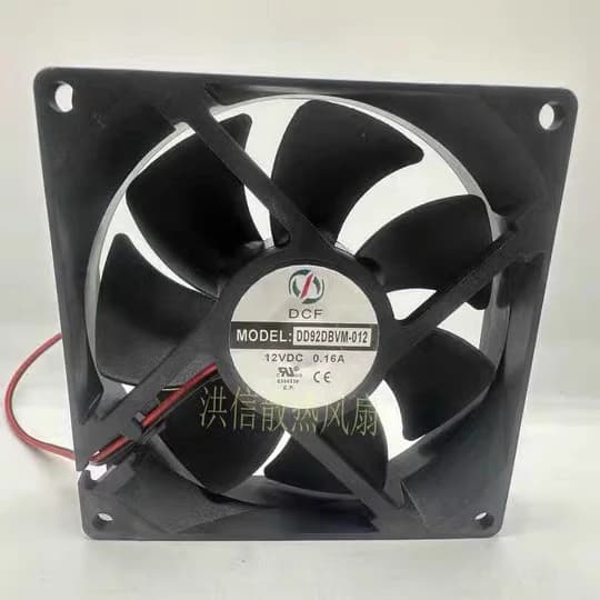 DD92DBVM-012 Ventola di raffreddamento a 2 fili CC 12 V 0,16 A 90 x 90 x 25 mm