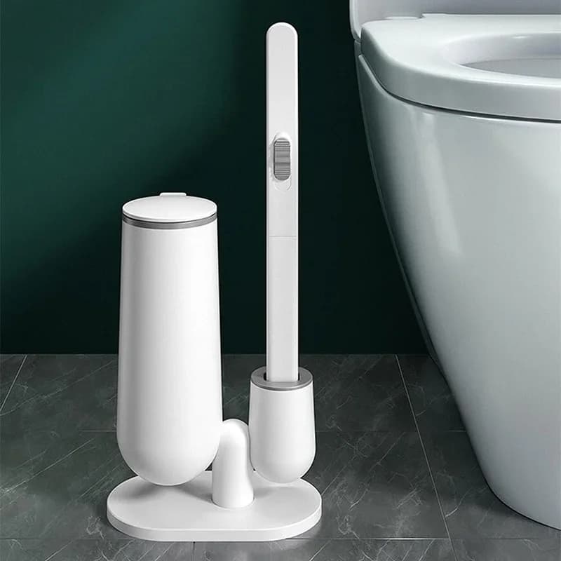 Scopino per Wc usa e getta strumento di pulizia a parete per accessori da bagno per Wc con testina di ricambio per il bagno