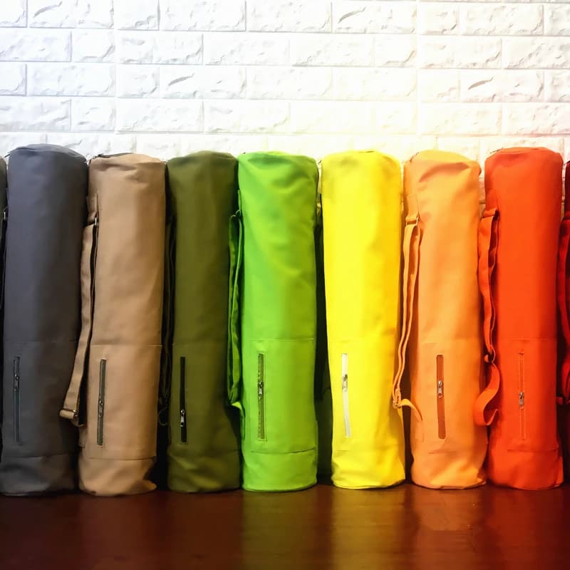 Yoga bag in single shoulder canvas for rubber wide yoga mat, for men and women, for fitness enthusiasts