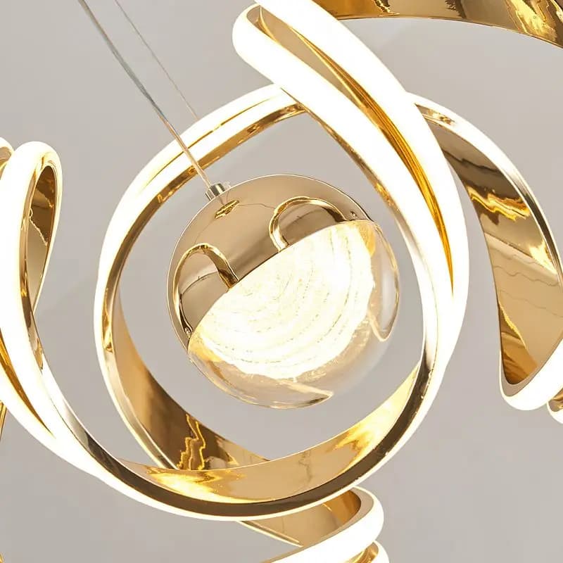 Lampada a Sospensione Lineare in Metallo Oro e Argento, Elegante per Ristoranti, Scale, Reception, Illuminazione per Interni, Luce a LED da Soffitto