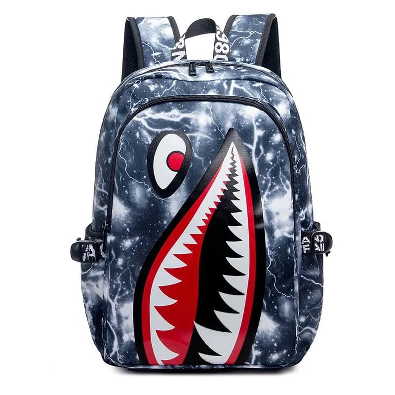 Bookbag per Middle Shark Pack Zaino per ragazzi per bambini Borse da scuola da viaggio