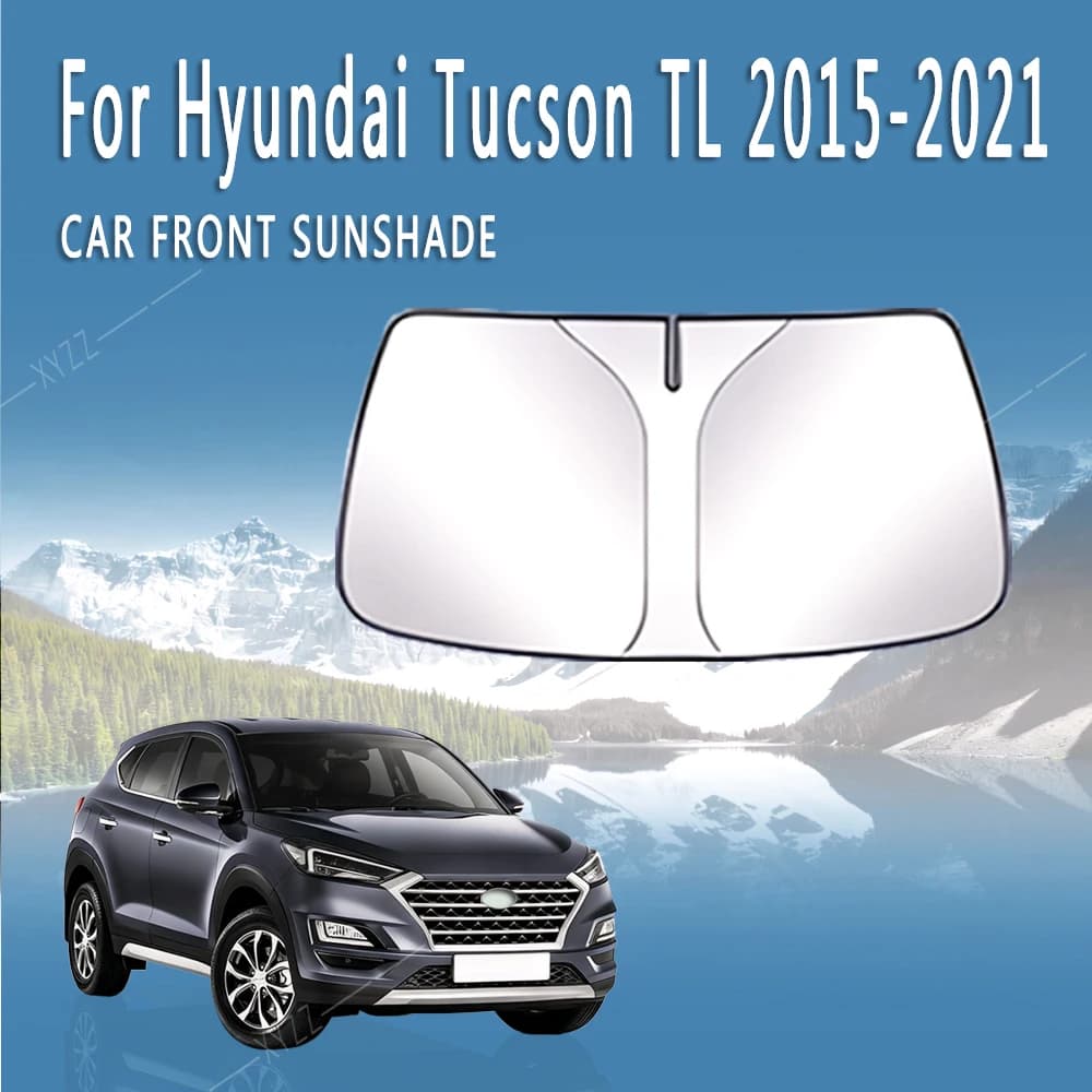 Parasole Anteriore per Auto, Isolamento Termico, Visiera Parasole Estiva, Accessori Auto per Hyundai Tucson TL 2015~2021, Pieghevole