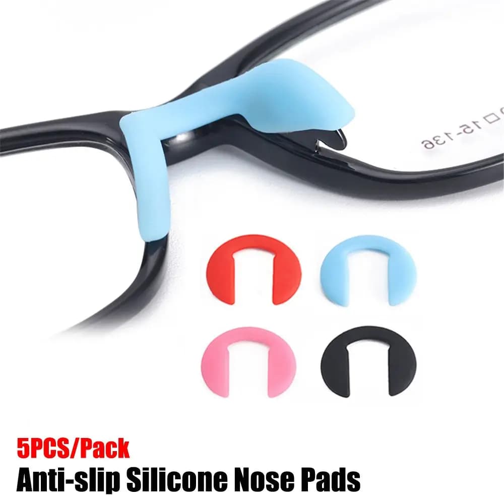 5 pz/pacco naselli in Silicone antiscivolo per occhiali Push On naselli strumento di riparazione per occhiali da sole accessori per occhiali