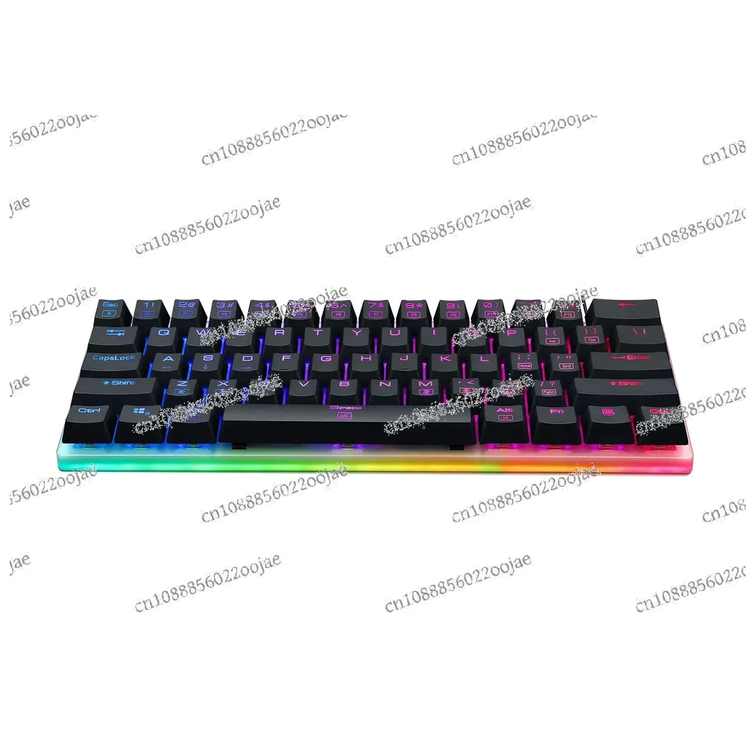 Fabbrica redragon K605 Big 60 61 tasti Interruttore blu Led RGB Nero Gaming gamer Boss Ceo Tastiera meccanica