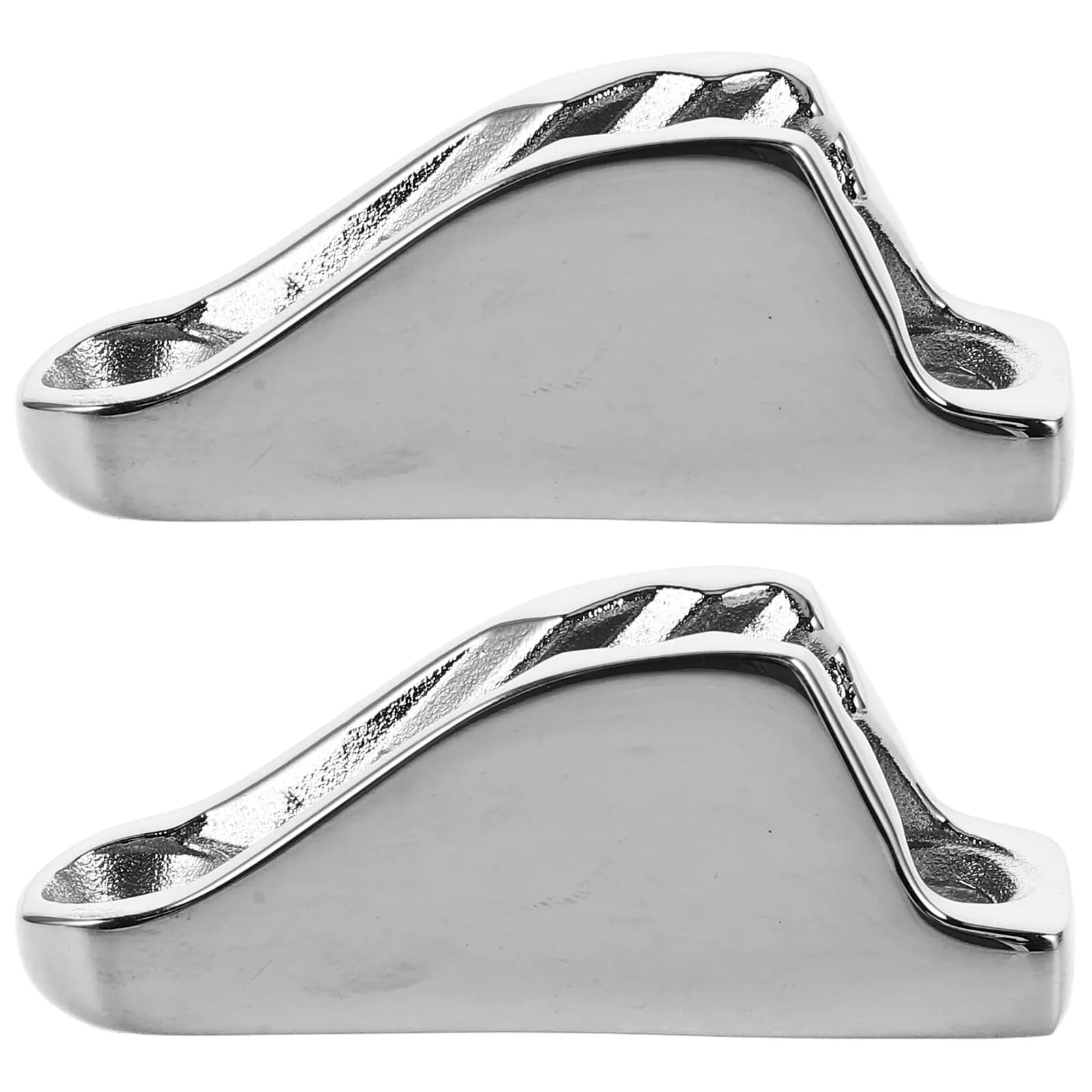 2Pcs Stainless Steel Marine Cleats Boat Clam Cleat Rope Clamp Holder Kayak Accessories Sailing Boat Hardware Rope Line Clamp