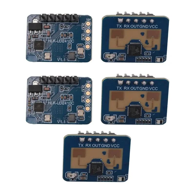 A01E-5 Pcs 24G Mmwave HLK-LD2410C Human Presence Radar Sensor Contactless Sensor Intelligent Sensor Motion Detection Module