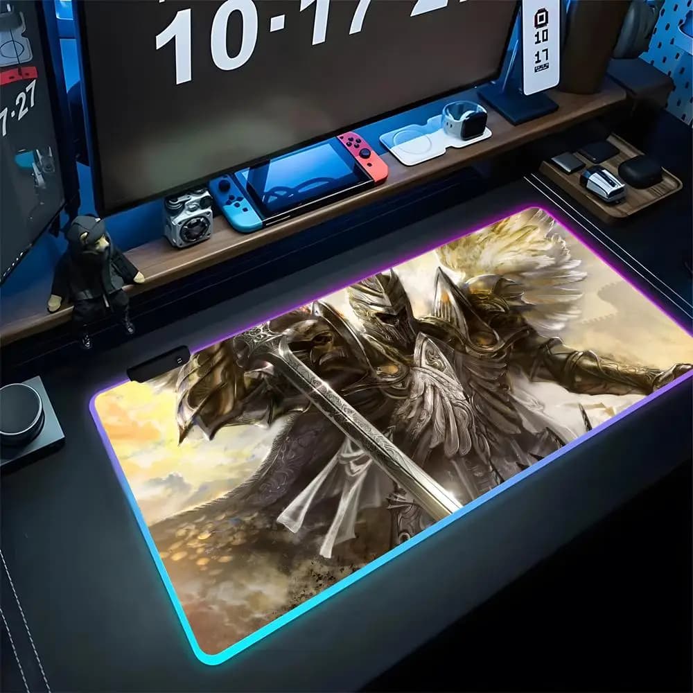 Legend Of The Cryptids Mouse Cute Pad Gaming Rgb Mousepad Tastiera retroilluminata Gamer Girl Xxl Laptop Mat Tappetini da tavolo Deskpad