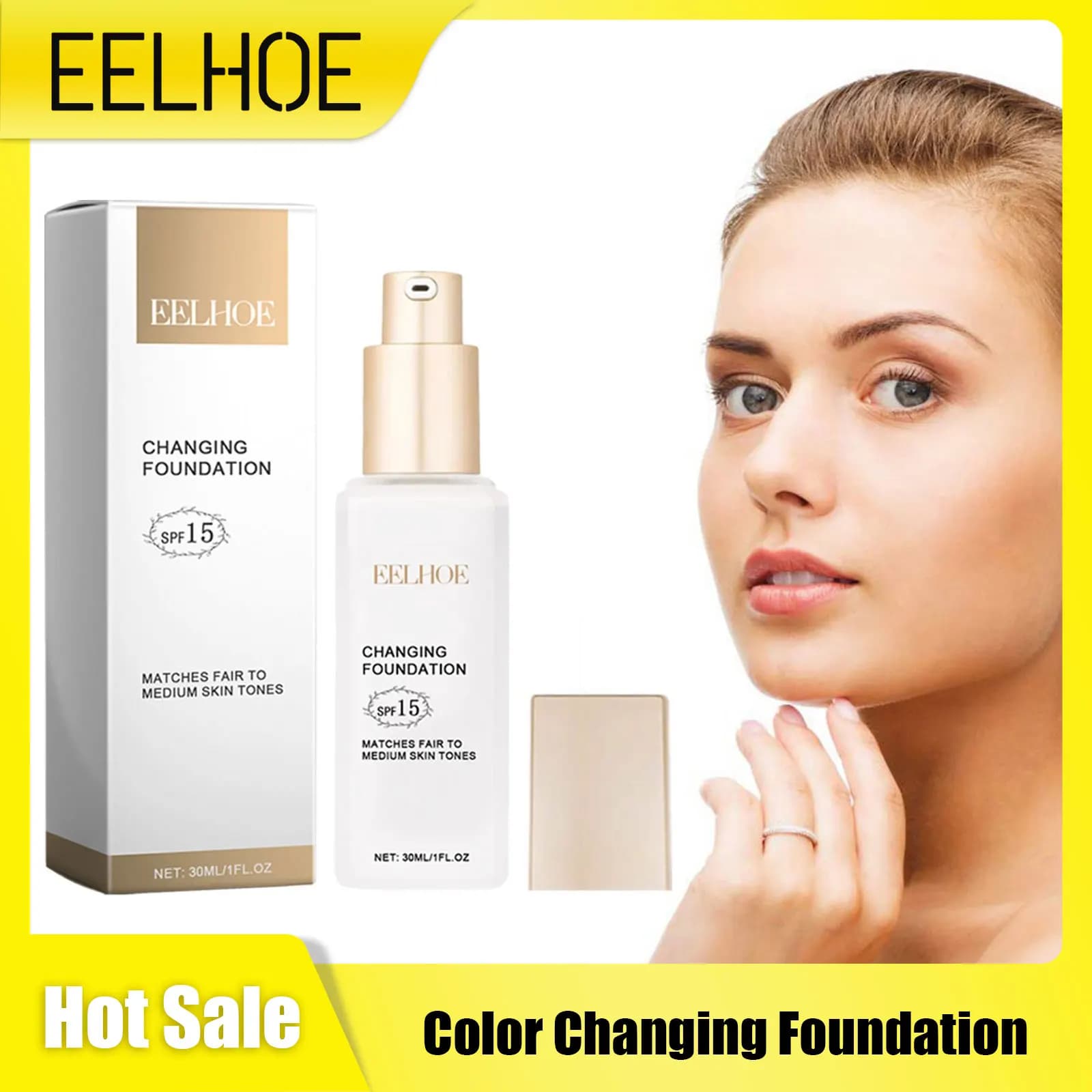 Background hidden sun protection oil control lasting moisturizing cover for imperfections foundation liquid cover complete flawless makeup