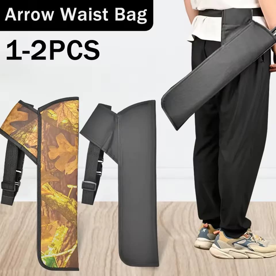 Borsa Porta Frecce da Cintura, Contiene 15-20 Frecce, Borsa a Tracolla per Frecce, Tracolla Regolabile, Borsa Porta Frecce da Caccia, Accessori per la Caccia