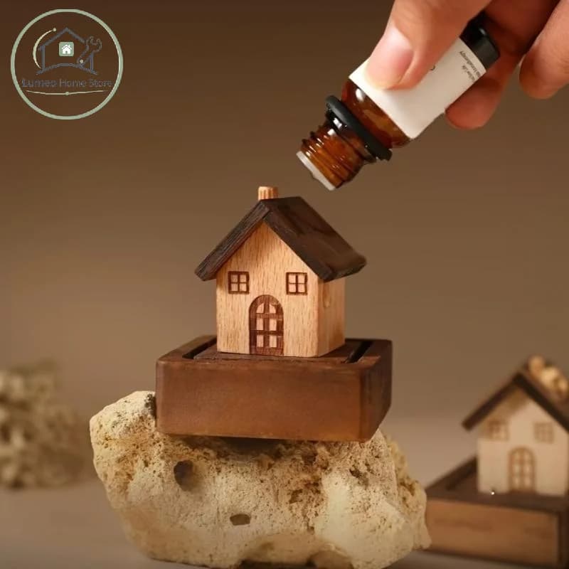 Wood Spherical Essential Oil Aromatherapy Diffuser Enhance Fragrance Eliminate Room Odor For Home Bedroom Decoration