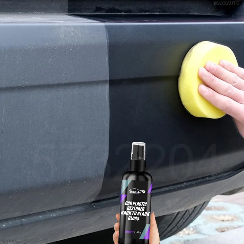 Restauratore di plastica per auto Prodotti per la pulizia dell'auto lucidi neri Rinnovatore di rivestimento per lucidatura e riparazione di automobili per dettagli di auto