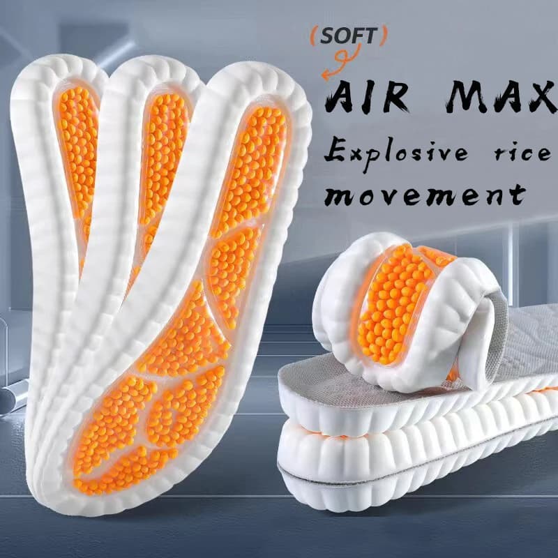 Nuovo cuscino per soletta in lattice sportivo Comode solette per fascite plantare per piedi Uomo Donna Suola per scarpe ortopediche Accessori da corsa