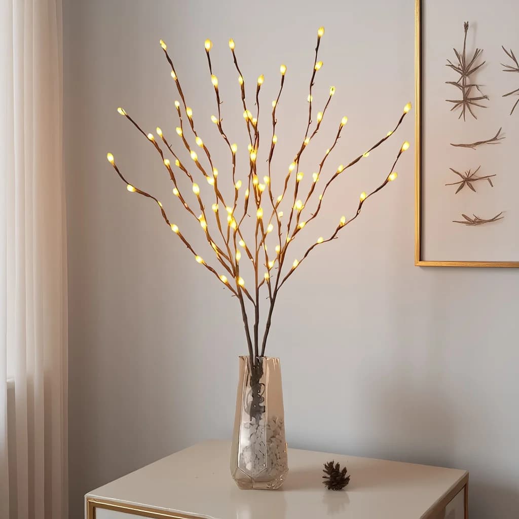 Luci a LED a forma di ramo, illuminazione a stringa per interni per matrimoni e compleanni