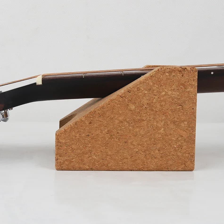 Gearlly Poggiatesta per chitarra in sughero grana 2 in 1 Strumento per liutaio per chitarra Ukuleles Violino basso