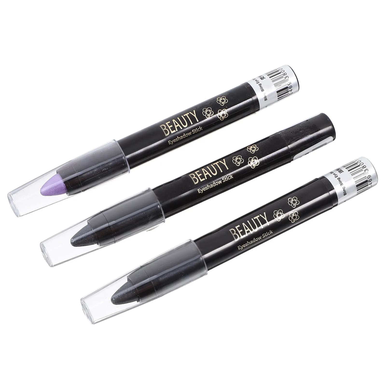 3 pennarelli per ombretto, pigmenti ricchi, impermeabili, resistenti alle sbavature, applicazione liscia, facile controllo, finitura brillante, trucco per occhi