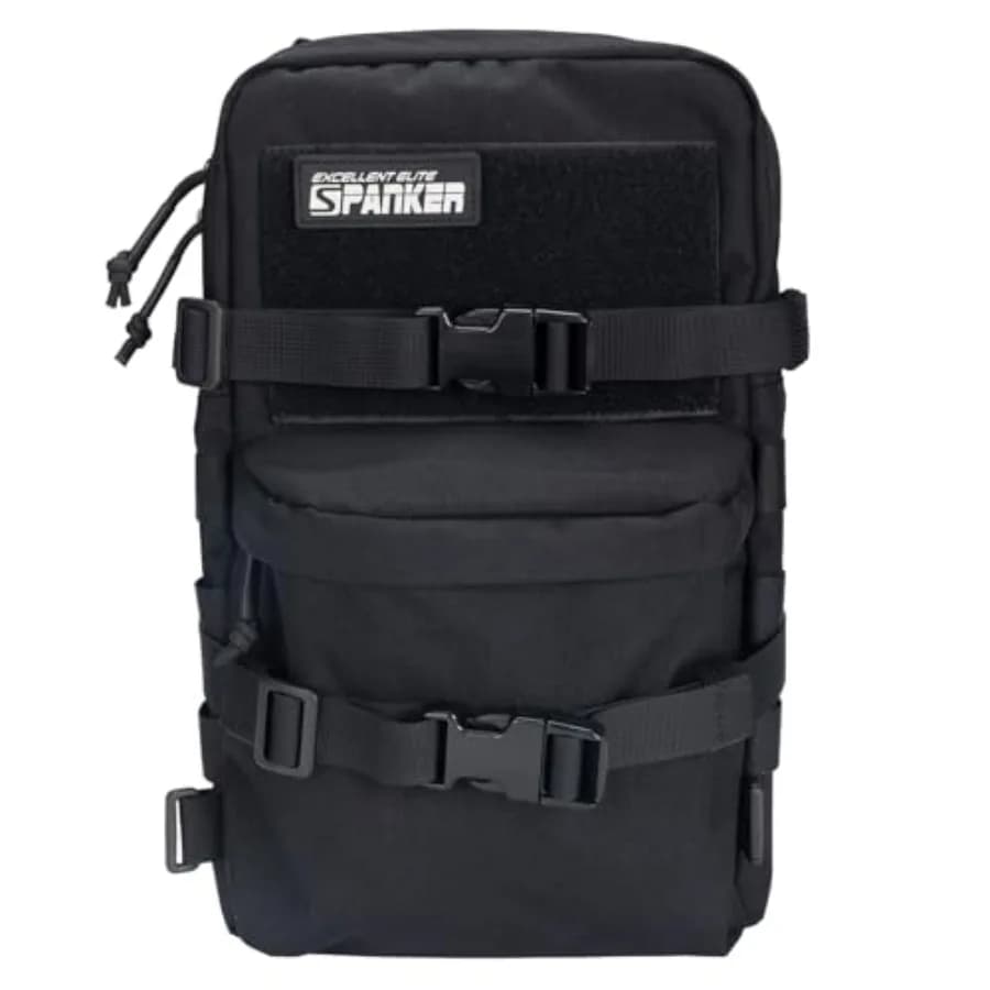 Zaino Tattico MOLLE per Idratazione, Porta Sacca d'Acqua per Gilet Tattico e Zaino Portapiastre
