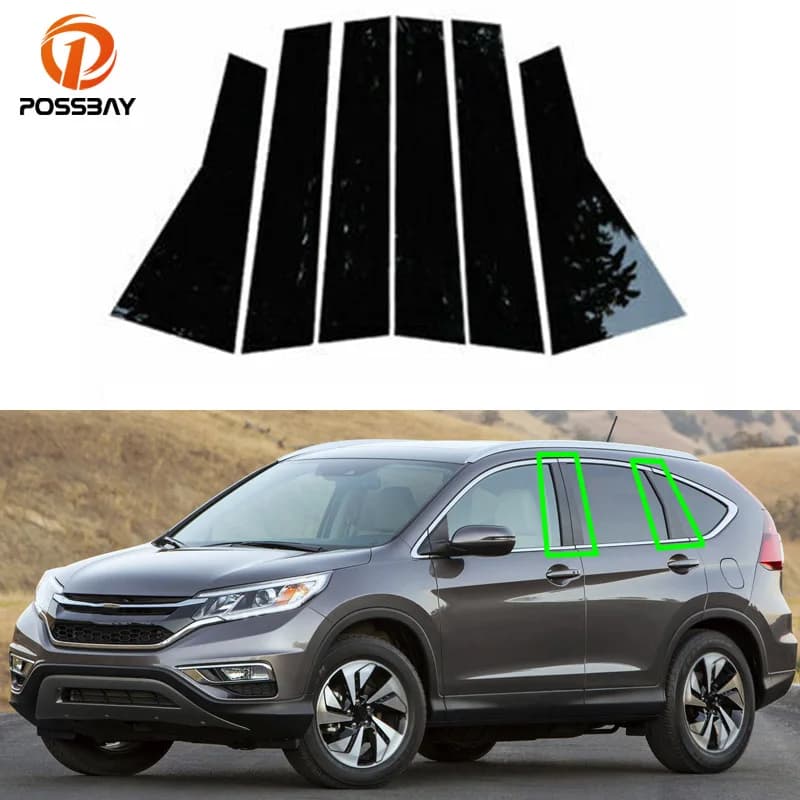 Per Honda CRV 2012 2013 2014 2015 2016 montanti per montanti per Auto modanature per porte e finestre trim Cover BC adesivi per colonne accessori Auto