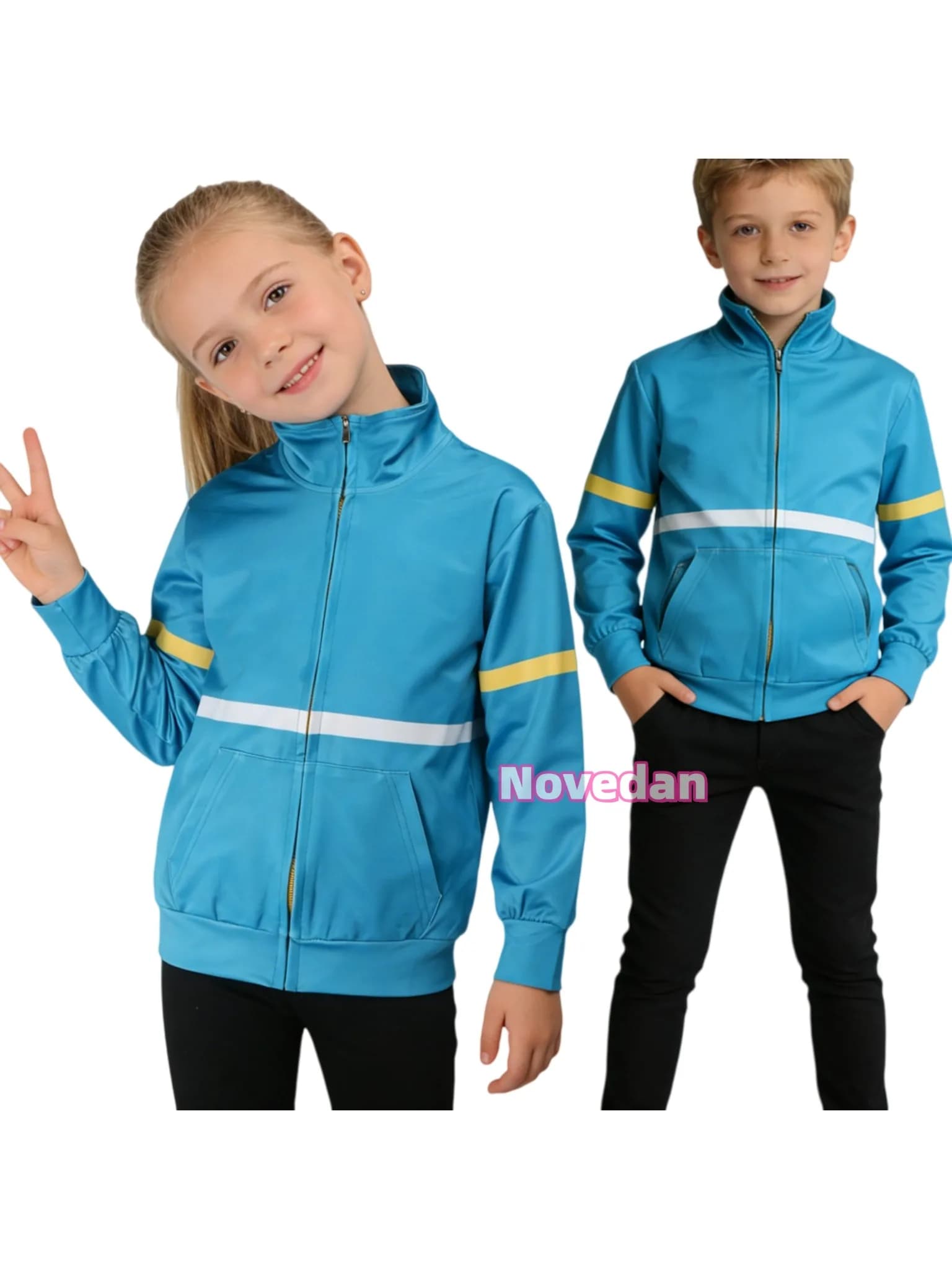 Movie Strange Story Cosplay Max Mayfield Costume Kids Zip Up Hoodie Sweatshirt Blue Jacket Coat Halloween Party Cosplay Outfit