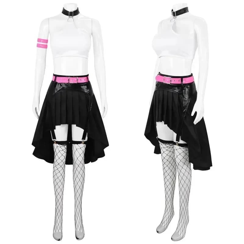 ★ Costume di Halloween per Cosplay, Abito da Nami del Film d'Animazione FILM RED, Completo con Top, Gonna e Cintura per Donne ♥ Tutte le parti del paese