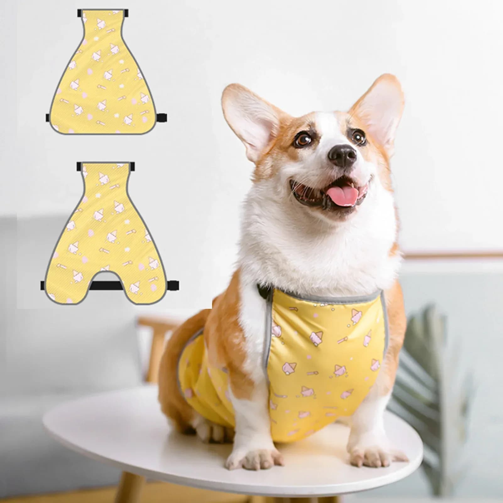 Warm Pet Belly Vest impermeabile prevenire il freddo bagnato Dog Belly Cover Protector Harness per Corgi Short Leg Puppy