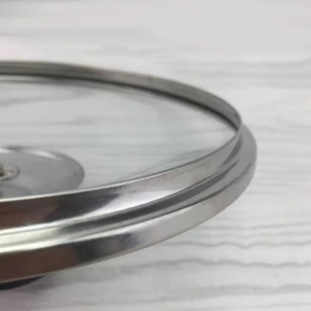 Durevole coprivaso universale in vetro temperato visibile coprivaso manopola in acciaio inossidabile coperchio pentola accessori da cucina