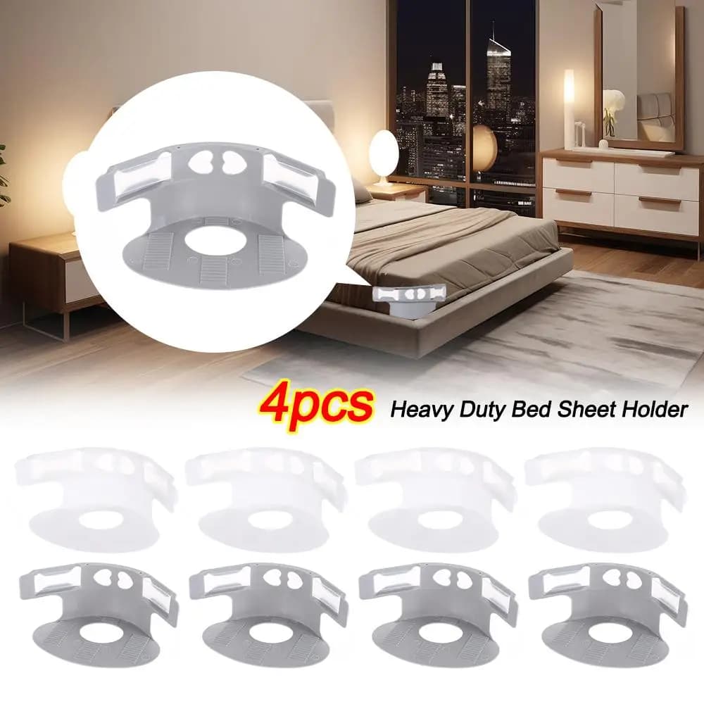 4 pz/set Regolabile Heavy Duty Lenzuolo Titolare Slot Per Carta Lenzuolo Invisibile Pinze antiscivolo Fibbia per Materasso antiscivolo