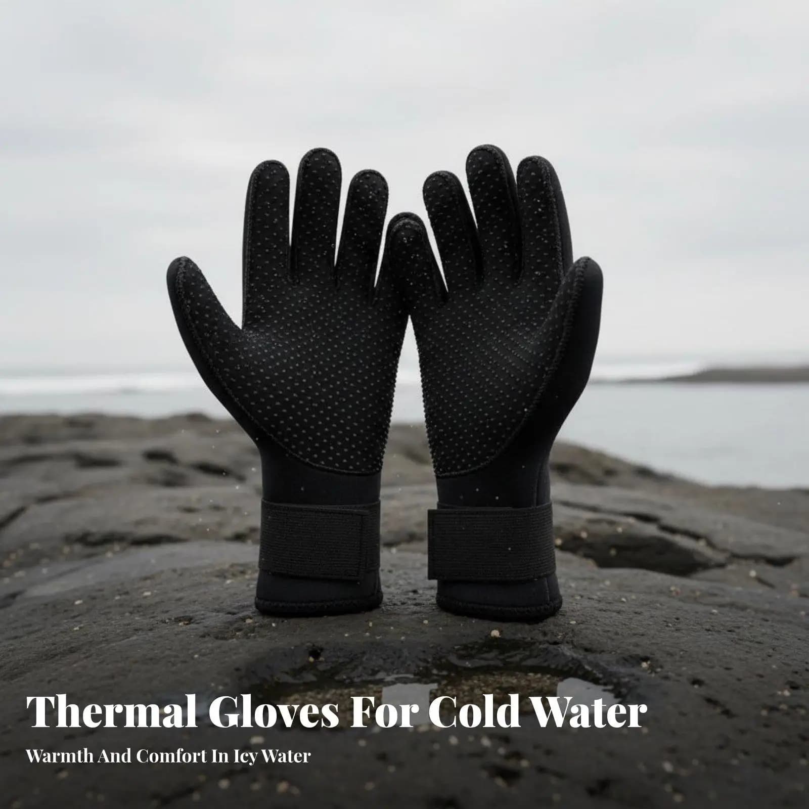 3.5mm Neoprene Sunscreen Gloves Diving Gloves for Scuba Swimming Snorkeling Anti Slip Grip Waterproof Gloves for Kayak Paddle
