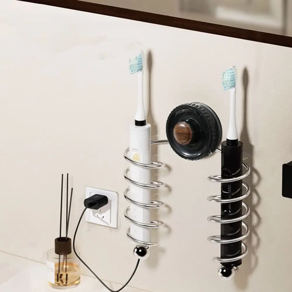 Electric shaver door with stainless steel suction cup Electric toothbrush holder without drilling mounted space saving wall