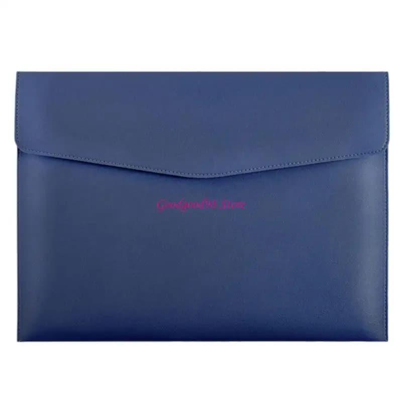 Letter Size Leather Folder File Pouches Document Carrying Case for Office School