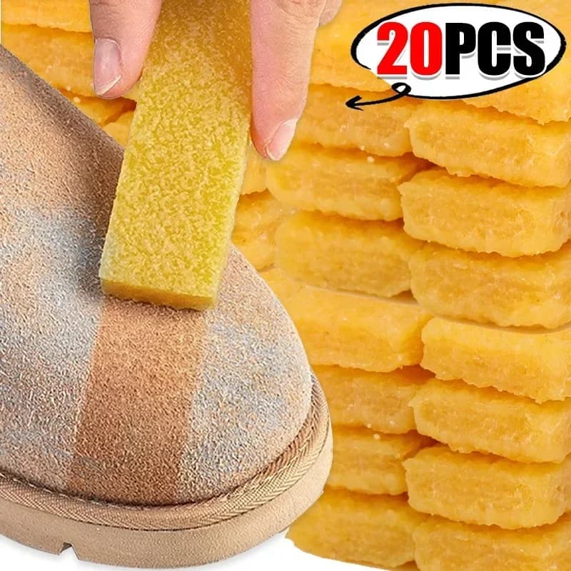 20/1 pz Gomma per scarpe naturale Blocco di gomma Scarpe scamosciate Stivali Pulizia Cura Decontaminazione Brillante Asciugatura Detergente per pelle per la casa