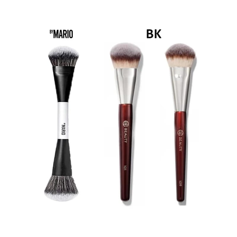 F4 and Bk101 Contoured Foundation Brush Bk109 Bk208 Highlight Blush Ambient Soft Glow Brush Soft Fiber Hair Cosmetic Brush
