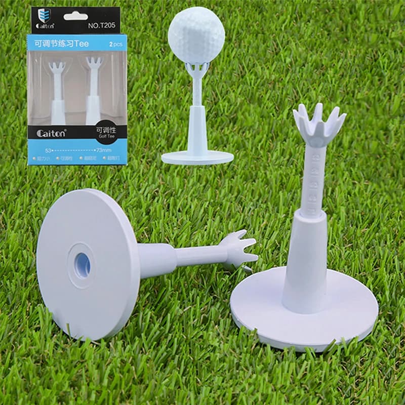 [YY999] 1/2 Pezzi Supporto Regolabile per Palline da Golf, Tee da Golf, Allenatore per lo Swing, Tee da Pratica, Accessori da Golf
