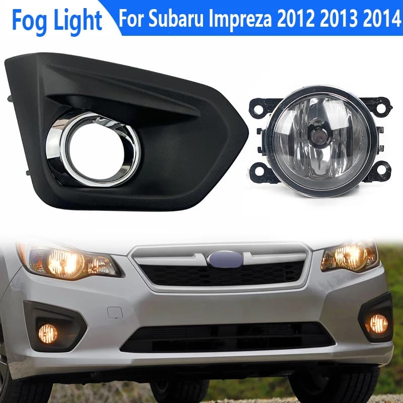 Per Subaru Impreza 2012 2013 2014 Auto Paraurti Anteriore Della Luce di Nebbia Della Lampada Lunetta di Copertura W/Chrome ABS Paraurti Anteriore Copertura Della Lampada Della Nebbia di Montaggio