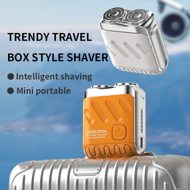 HOMEFISH 2026 Nuovo Rasoio Elettrico da Uomo Impermeabile Ricaricabile Mini Rasoio Rotante da Viaggio Portatile Regolabarba Strumento per la Rimozione della Barba