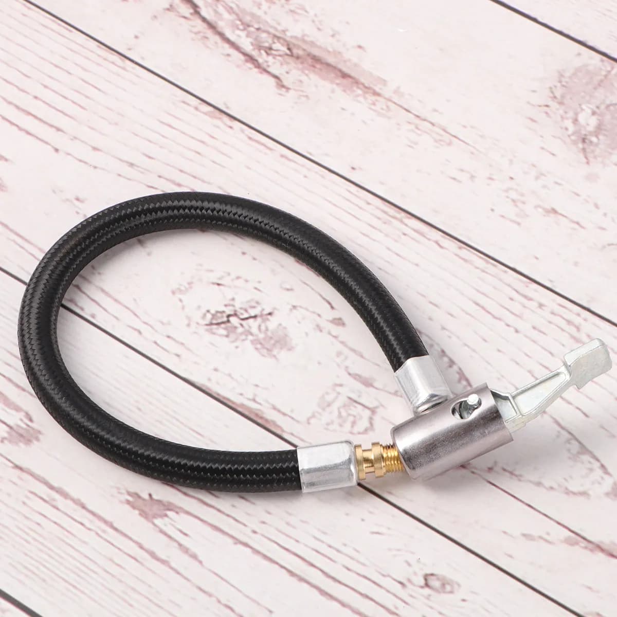 Adattatore Professionale per Gonfiaggio Pneumatici da 20 Cm con Tubo di Prolunga e Chiusura Rapida per Convertire da Twist-on a Lock-on, Veloce e Sicuro