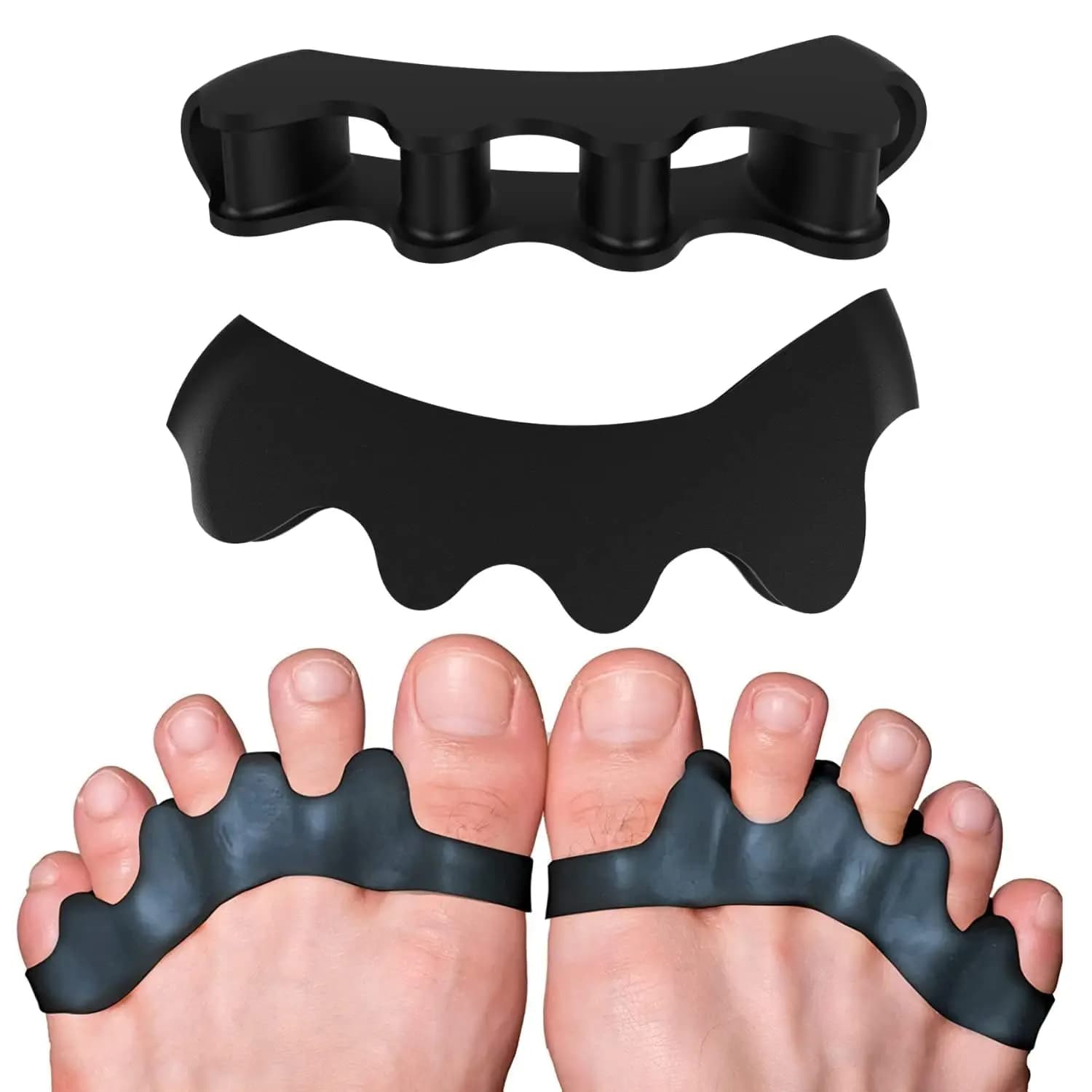 2 pieces = 1 pair separators per toe of the bare feet correct pain to the foot and toe relief valley from pain care foot soft gel straightener 5 colors