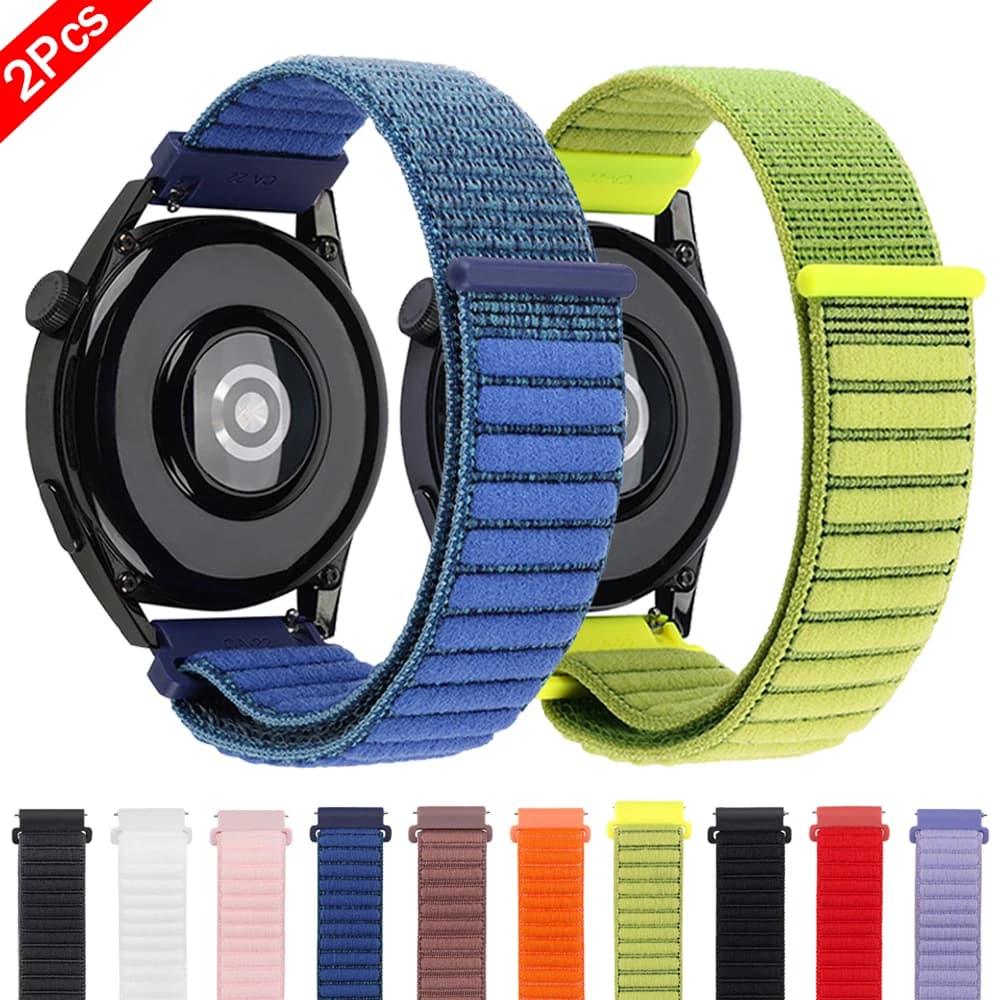 Cinturino in nylon da 22 mm per Xiaomi Watch S1 Active S2 46mm/42mm S3 S4 Sport color 2 Mi cinturino per Huawei Watch Buds Bracciale