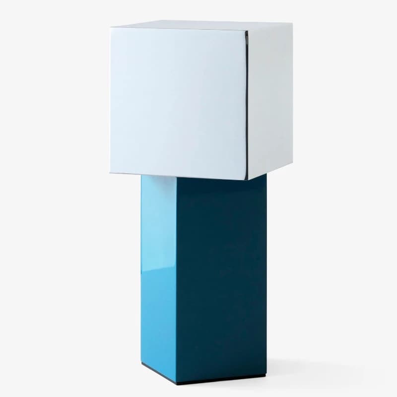 Charging desk lamp, creamy style, portable, exquisite, high-value desk lamp, bedroom geometric dimming lamp