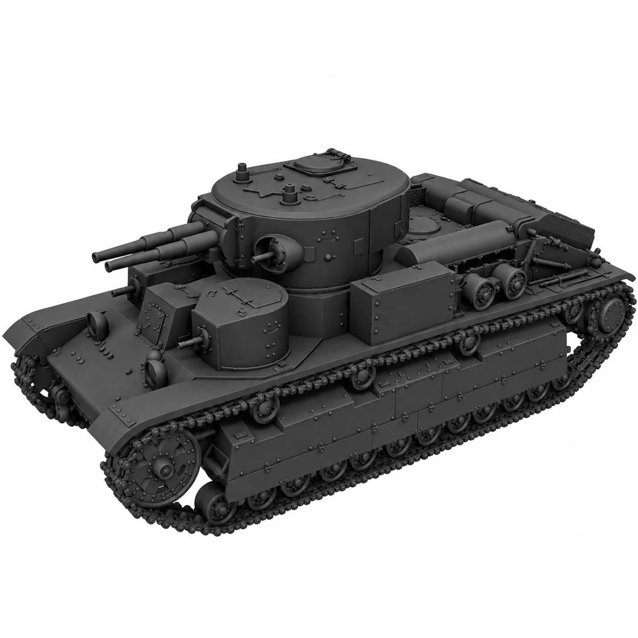 SSMODEL1/72/ 1/100 1/144 1/200 Multi-Scale T-28 Soviet Medium Tank Resin Model Kit TSS1440017
