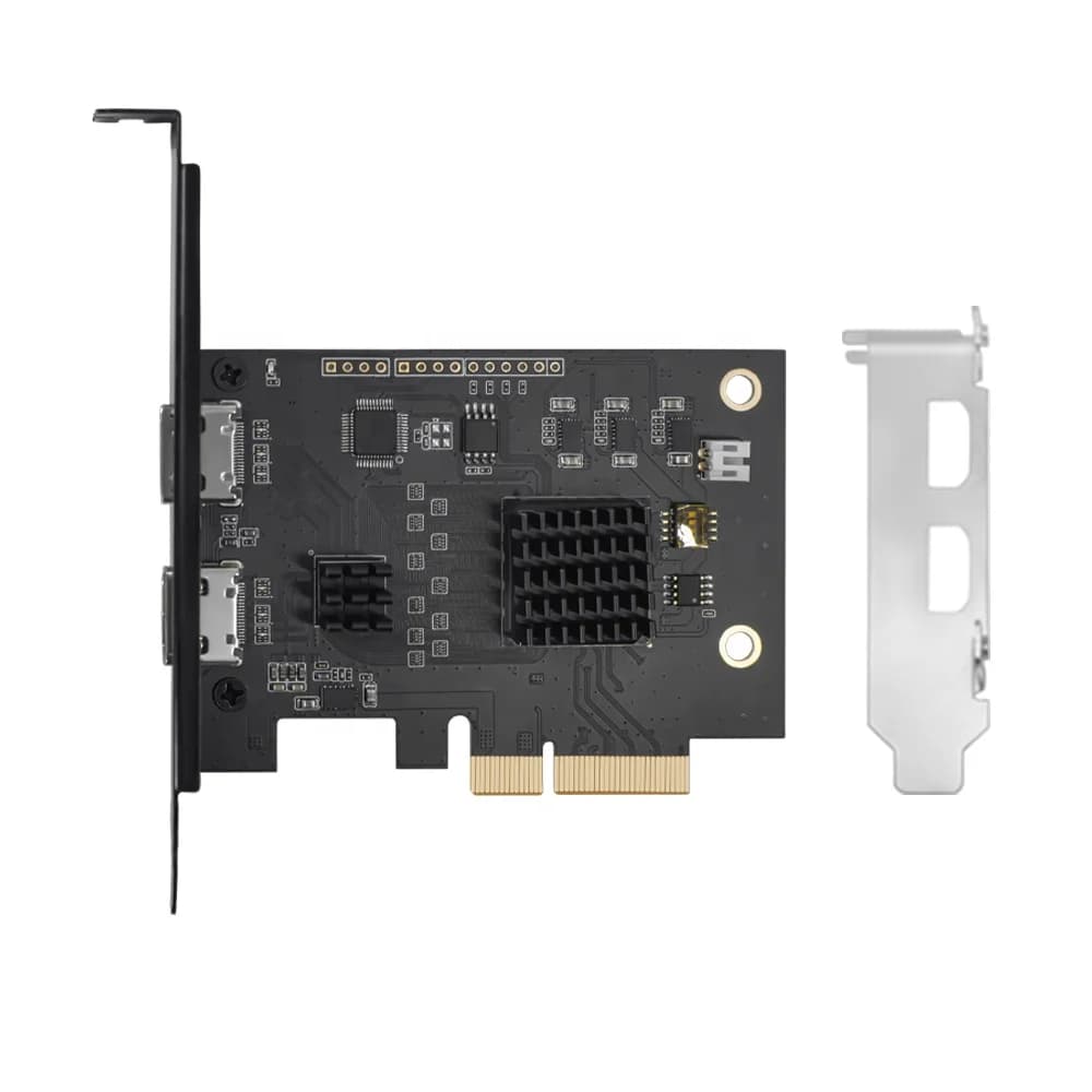 UNISHEEN UC4K60 Scheda di Acquisizione Video HDMI a 1 Canale PCIe per Streaming Vmix OBS, Compatibile con Win10 e Linux, 2160p60