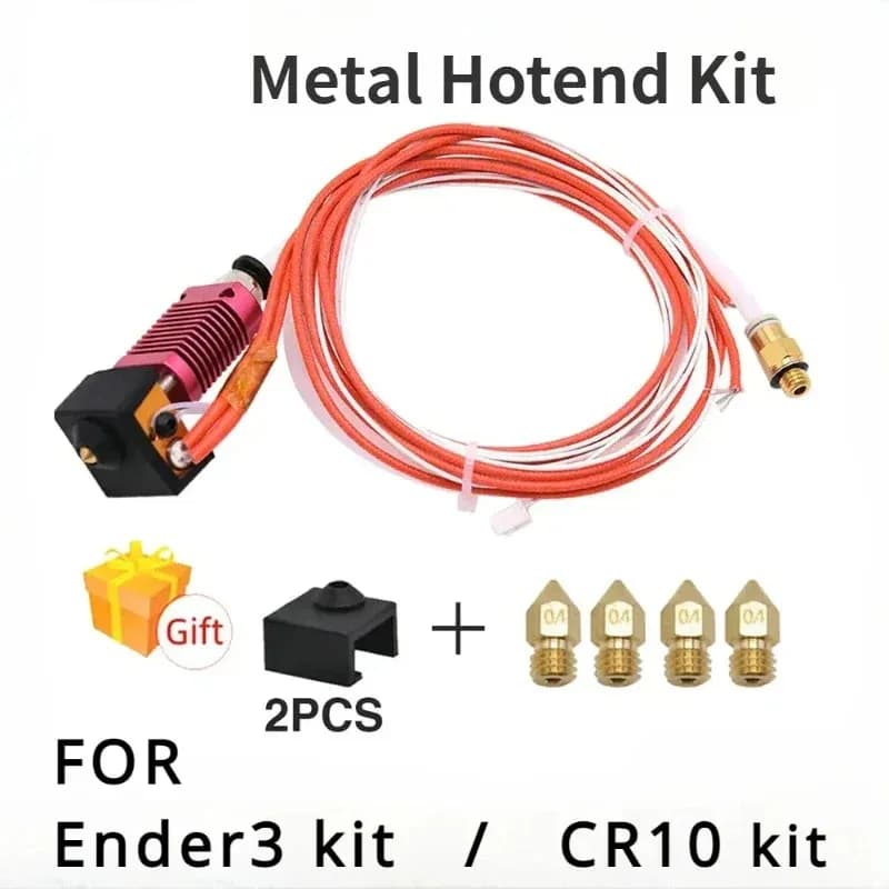 CR10 CR10s Bowden Hotend extruder kit entirely made of metal Remote extrusion 12V 24V 40W for 1,75 mm filament compatible with 3D CR10 printer