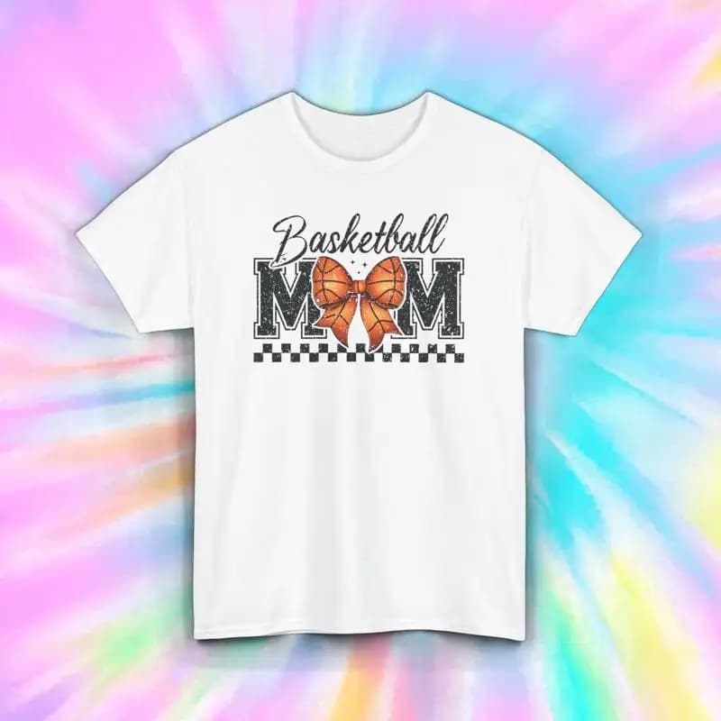 Maglietta mamma basket S 5XL Divertente fiocco sportivo per il giorno del gioco delle mamme