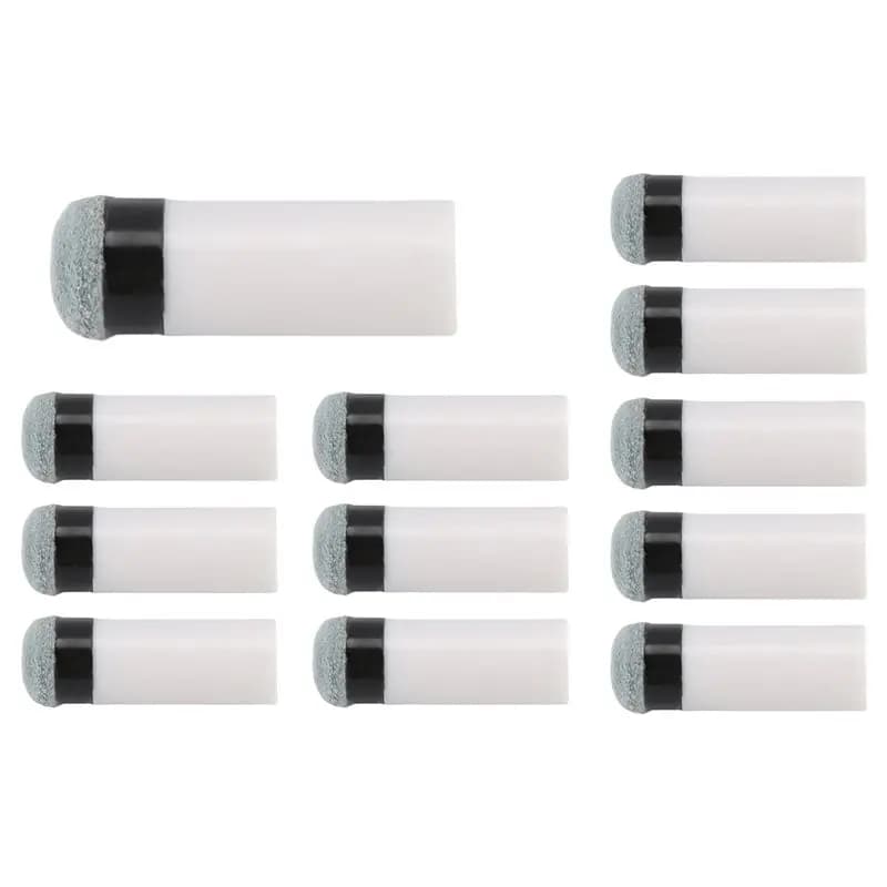 RTENTE-Billiard Cues Tips With Pool Cue Stick Ferrules Screw-On Billiard Pool Cue Stick Tips 12Mm Pool Stick Tips