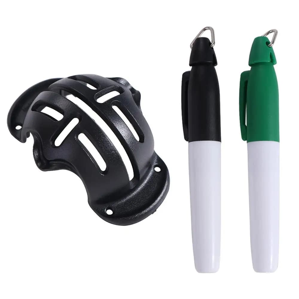 8Pcs/Set Vibrant Colors Golf Ball Line Marker Set 4 Marking Stencils 4 Pens Golf Balls Alignment Exerciser Line Marker Tool