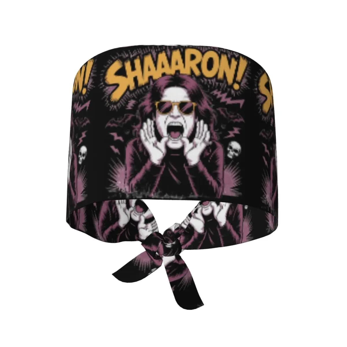 Cappello Chirurgico Ozzy Osbourne Yelling Sharon, Berretto da Lavoro per Medici, Cappello Unisex Regolabile per Infermieri e Dentisti