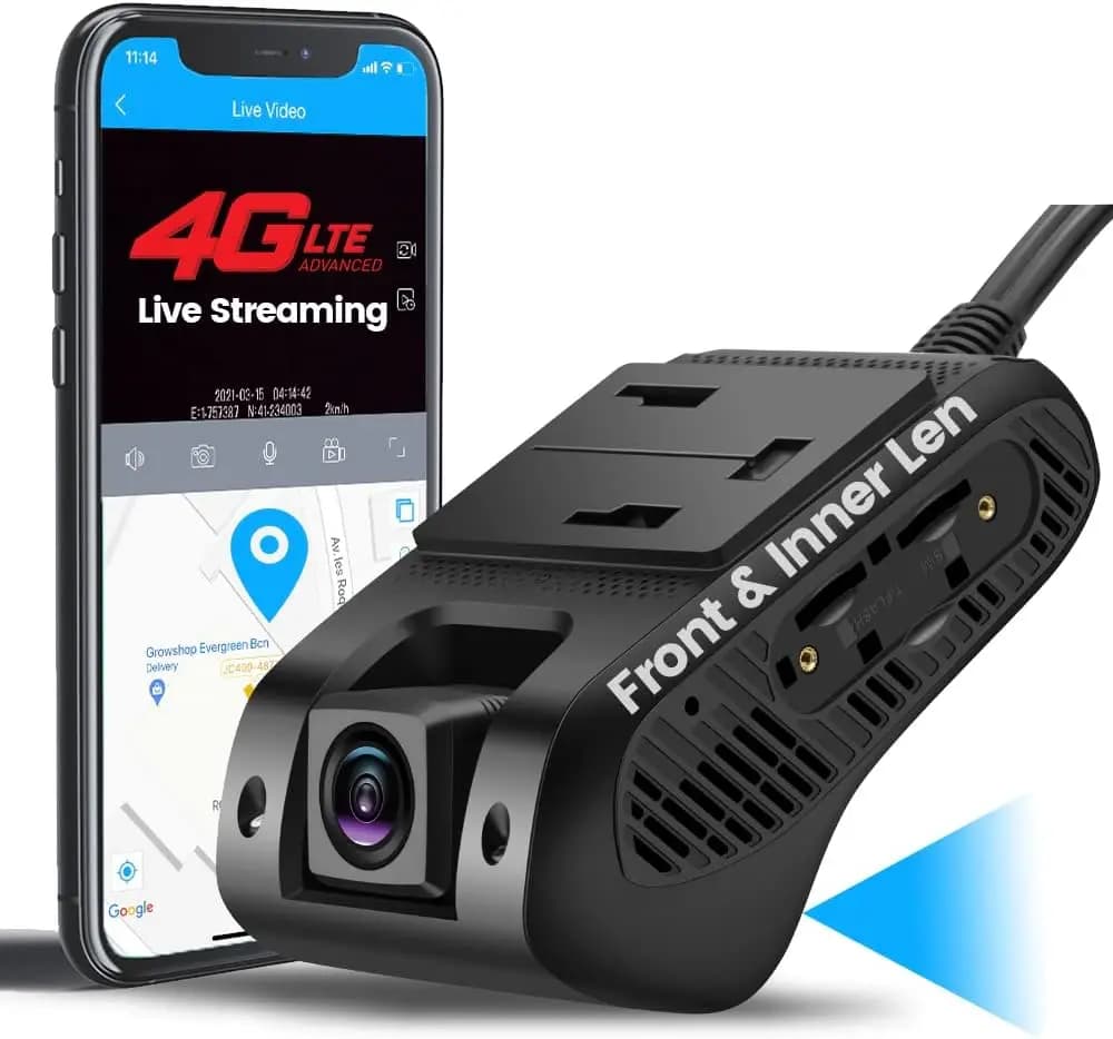 Jimi JC400P 4G/WiFi Dual Dash Cam 1080P GPS G-Sensor Registrazione in loop Visualizzazione dal vivo