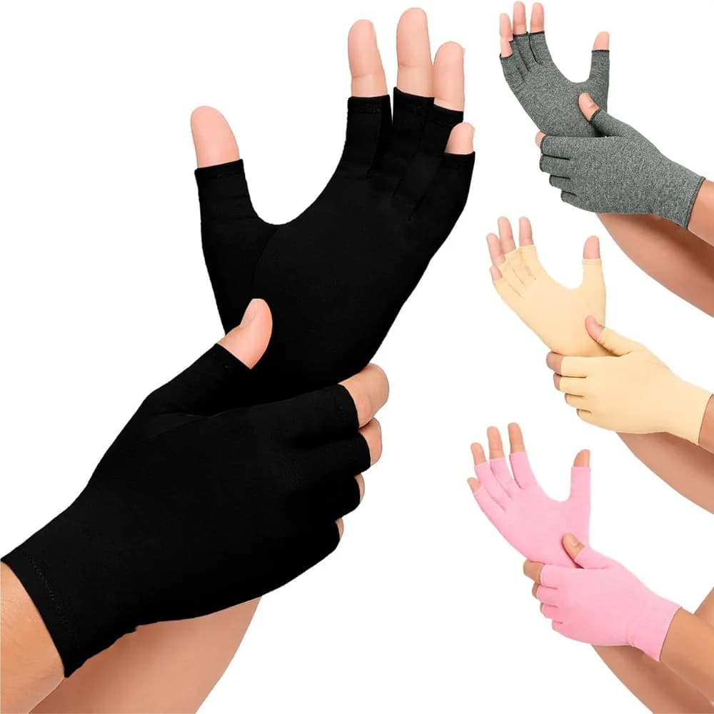 Guanti a compressione (1 paio), supporto per polso e articolazioni, per uomo e donna, guanti touchscreen a compressione per la cura del polso