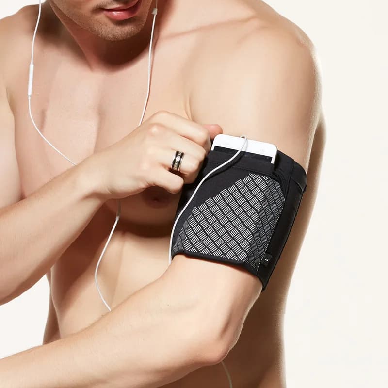 6.5inch Running Arm Bag Fitness Bags Arm Case Running Belt Gym Cell Phone Belt Holder with Reflective Band Sport Accessories