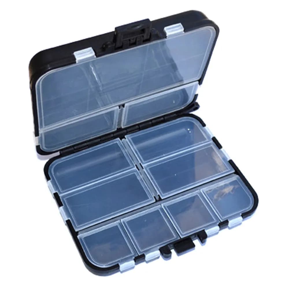 11 compartment fishing gear box, waterproof bag for bait and artificial, portable outdoor fishing organizer