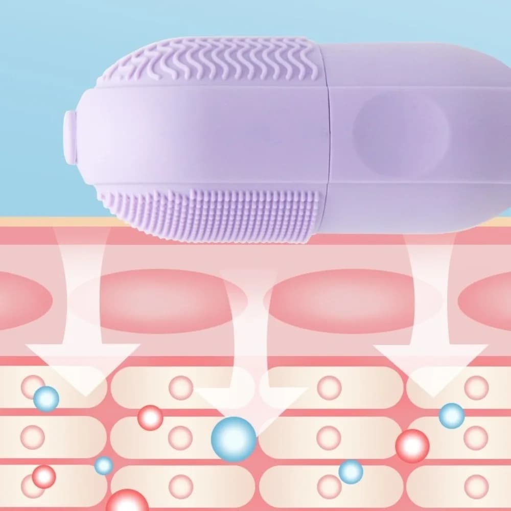 Massaggio viso in silicone Rullo di ghiaccio Cura della pelle Rullo facciale di ghiaccio multifunzionale Massaggiatore rinfrescante riutilizzabile Stampo per cubetti di ghiaccio per il viso